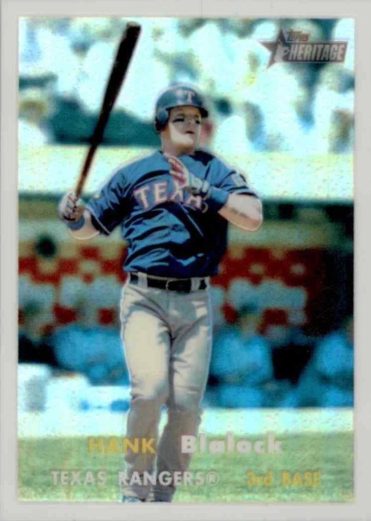 Hank Blalock 2005 Topps Heritage Chrome /557 #54 Texas Rangers