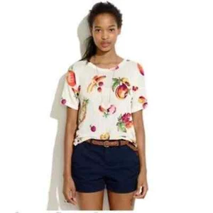 MADEWELL Fresh Fruit Short Sleeve Tee Natural XS - Picture 1 of 10