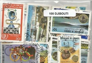 Lot 100 timbres Djibouti - Picture 1 of 1