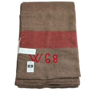 Schweiz Wolldecke 200 X 140 braun Armee Outdoor Camping Decke Wolle Pferdedecke - Bild 1 von 1