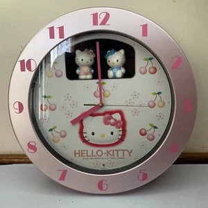 Citizen Sanrio Hello Kitty Wall Clock 4MH748 *Clock Working But Sound Not Work - Picture 1 of 8