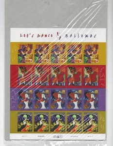 3939-3942 Latin Dances, Let’s Dance MNH 37¢ sheet of 20 Issued in 2005 - Picture 1 of 2