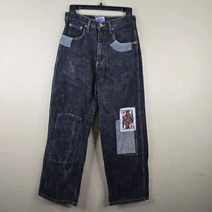 Vintage Fubu Fat Albert & Junkyard Gang Embroidered Baggy Jeans Size 14 - Picture 1 of 7