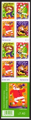 Scott #3824b Holiday Music Makers Booklet of 20 Stamps - MNH P#S1111 - Image 1 of 2