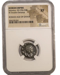 Collectible Roman Ae Salonina (AD 253-268) NGC - XF - Rare Historical Coin - Picture 1 of 3