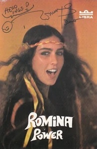 Romina Power original autograph on promo card pop italy italia 2306183 - Picture 1 of 2