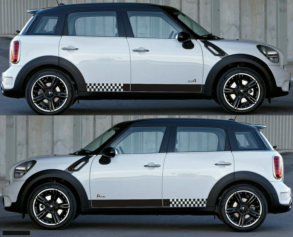For Mini Cooper F60 R50 R56 F56 Lower Door Body Stripes Stickers Decal Graphic - Image 1 of 4