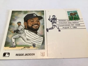 Hall of Fame Reggie Jackson post card Induction Day 1993 - Picture 1 of 1