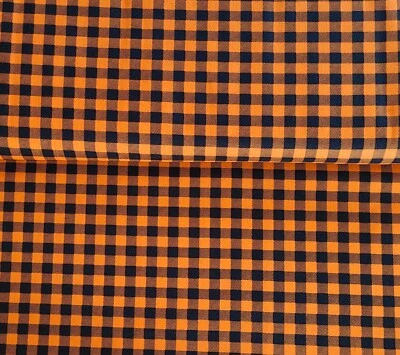 BTY X 45"W Naranja Negro Buffalo Check 1/2" Por Wilmington Tela Acolchado Costura  Foto 1 de 4