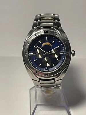 Los Angeles Chargers NFL Stainless-Steel Chronograph Watch by Fossil NEW (RARE) - Image 1 of 4