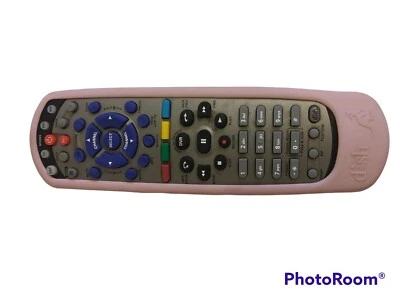 Remote Control Dish Network for TV2 21.1 IR/UHF With Pink Protective Case - Image 1 of 4
