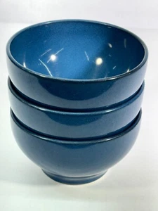 3 PIER 1 Alpine Blue Soup or Cereal Bowls  5.75” Rare Brazil - Picture 1 of 4