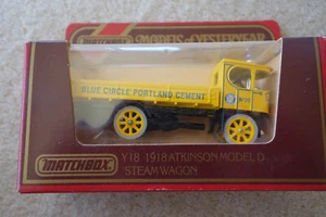 1984 IN BOX - MATCHBOX MODELS OF YESTERYEAR - Y-18 1918 STEAM WAGON - PORTLAND - Picture 1 of 1