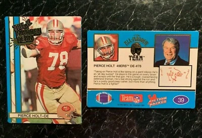 Pierce Holt  1990 ALL MADDEN TEAM Action Packed Card #39 - Image 1 of 3