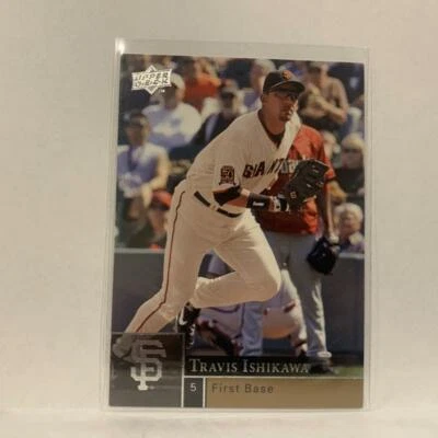 #843 Travis Ishikawa San Francisco Giants  Series 2 2009 Upper Deck Baseball Car - Image 1 of 2