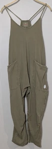 FREE PEOPLE MOVEMENT Hot Shot Romper Jumpsuit - Women XS Green EUC - Picture 1 of 19