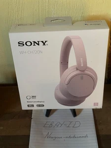 Sony WH-CH720N Wireless Bluetooth On-Ear Headphones Pink Brand New Sealed - Picture 1 of 5
