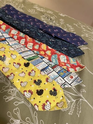 Juego de corbatas coloridas hechas a mano para niños, aproximadamente 44 pulgadas Foto 1 de 4