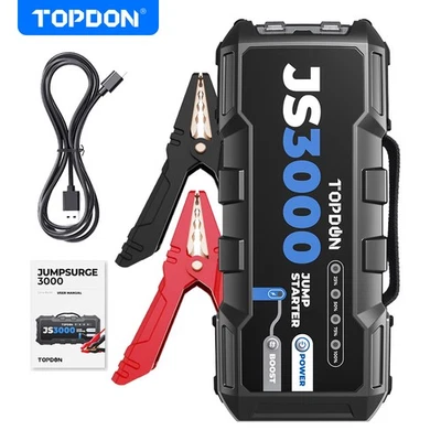 TOPDON JS3000/VS2000 Plus Booster Jump Starter PowerBank Car Battery - Image 1 of 4