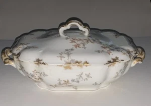 Haviland Limoges Schleiger rechteckig bedeckt Gemüse Servier Schüssel, 11 5/8" - Bild 1 von 8