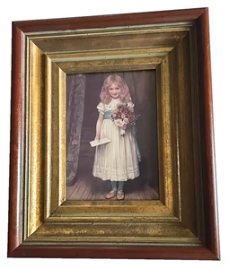 Garnalda de Charles Trevor 1990 vintage "La carta de amor" impresión victoriana enmarcada - Imagen 1 de 4