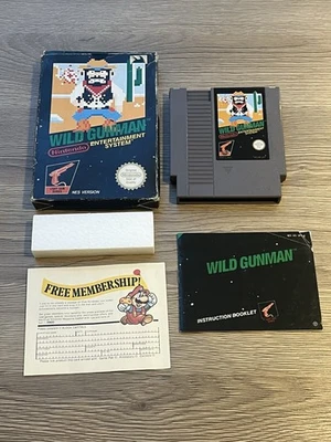 Wild Gunman Nintendo Nes Game UK Version Boxed With Manual Complete CIB - Image 1 of 4