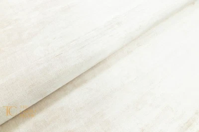 Luxury Hand Tufted Viscose Area Rug | Plain Ivory | Soft, Shimmering Texture - Image 1 of 4