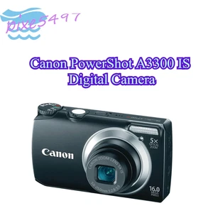 Canon PowerShot A3300 IS Digital Camera 16.0 MP 5x Optical Zoom Auto Focus Black - Picture 1 of 7