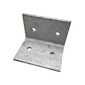 HL 3 in. x 4 in. Hot-Dip Galvanized Heavy Angle Corner Bracket 3/8" Holes, 10Pcs - Picture 1 of 8