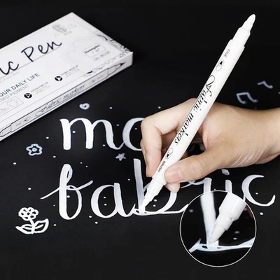 1Pcs Weiß Wasserdicht Permanent Textil Marker Set Schuhe Graffiti Kleidung R... - Bild 1 von 4