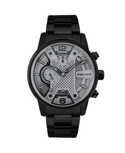 Reloj informal de cuarzo analógico POLICE para hombre vestido clásico esfera color plata impermeable - Imagen 1 de 5