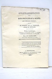 ALTES BUCH GAILLARD HAUPTÜBERLEGUNGEN KINDERBETREUUNG 1825 - Bild 1 von 1