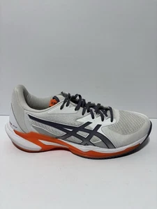 Asics Men’s Solution Speed FF 3 White/Gray Tennis Shoes, Size 9.5 M - Picture 1 of 7