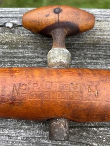 Antique Palmer's Standard No 4 Wood Bung Beer Keg Barrel Tap Spigot Best Tin Key - Picture 1 of 11