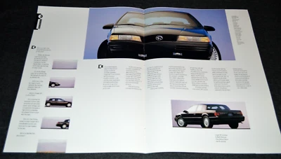 Mercury Cougar XR7 1992 cuenta con póster desplegable de distribuidor original anuncio impreso 92 Foto 1 de 3