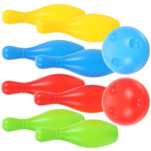 Child Bowling Kids Party Games Indoor Office Decorate Display Set - Picture 1 of 12