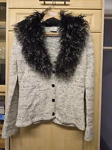 Menuett Strickjacke Größe 10 Wollmix.  Lammwolle abnehmbarer Kragen  - Bild 1 von 7