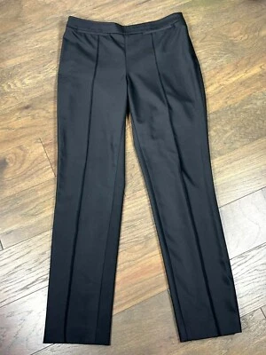 Брюки ETCETERA Pin Tuck Seam прямые штанины черные размер 12 б/у в отличном состоянии - Изображение 1 из 4
