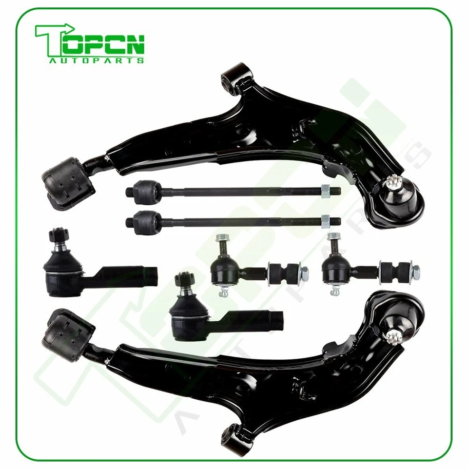8pcs Front Suspension Control Arms Sway Bar Links For 1995-1999 Nissan Maxima - Image 1 of 4