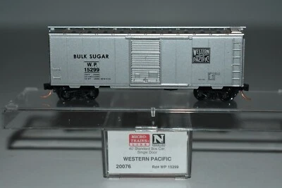 N Scale MTL 20076 Western Pacific 40' Single Door Boxcar 15299 C18779 - Image 1 of 2
