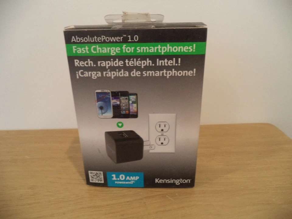 Kensington Absolute Power 1.0 Amp Fast Charge for SMARTPHONES Wall Charger - Image 1 of 3