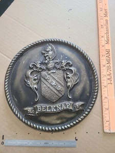 BELKNAP DLG 26 . METAL SHIP PLAQUE. VINTAGE AND RARE - Picture 1 of 6