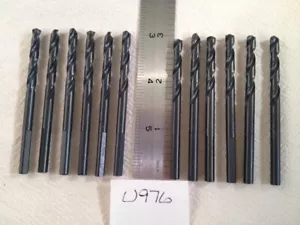 12 NEW 3/16" HIGH SPEED DRILL BITS. 3" OVERALL LENGTH. USA MADE HSS. {U976} - Picture 1 of 2