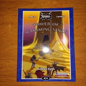 AAW Games: 5E D&D Softcover 7th Level Module - TOWER OF SCREAMING SANDS - Picture 1 of 1
