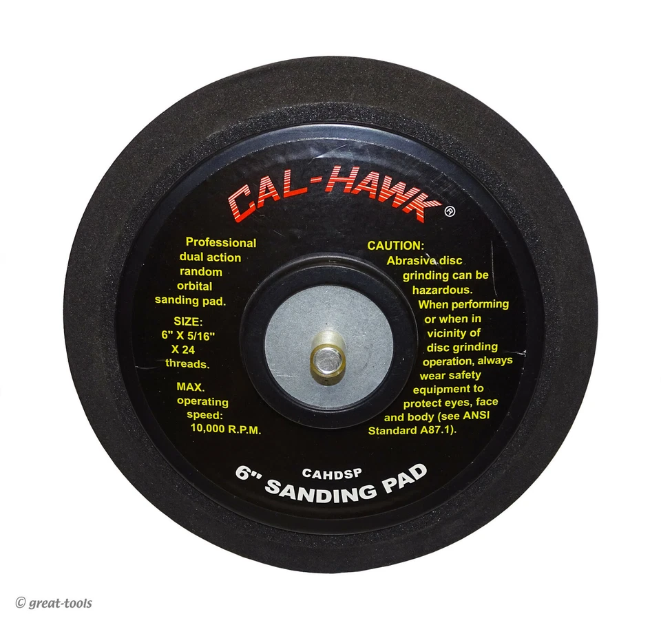 6” D/A SANDING PAD – dual action random orbital sander pads – automotive tools