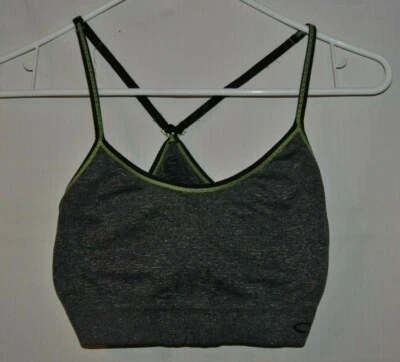 Women's Gray Yellow Trim Sports Bra Size S? - Изображение 1 из 2