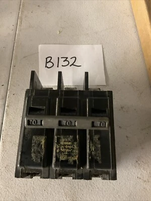 I-T-E  EQ-B370 70 AMP BOLT-ON CIRCUIT BREAKER 3 POLE 240 VAC- ECS - Image 1 of 4