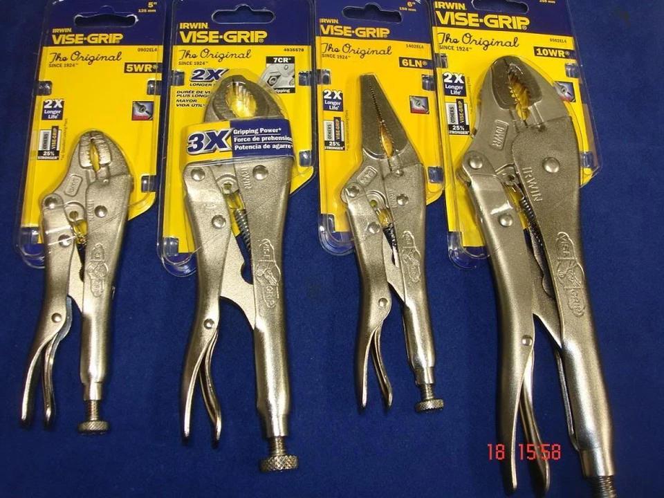 IRWIN VISE-GRIP Irwin Vise Grip Locking Plier Cutter Set ViseGrip Mole Grip 10WR 6LN 7CR 5WR
