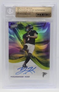 2022 Panini Player of the Day Football Auto /10 Atlanta Falcons - YOUNGHOE KOO - Picture 1 of 2