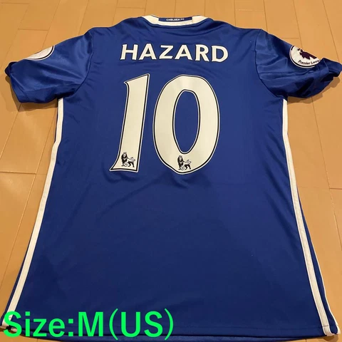 Eden Hazard Chelsea Adidas Soccer Jersey Shirt 2016/17 #10 Size M Real Madrid Cover
